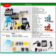 Cheap Overall Tattoo Kits with Two Machines Power Supply 26 Piece a Set